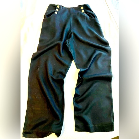 1980’s Compagnie Internationale Express black sailor pants. Size 11/12. - Picture 4 of 5